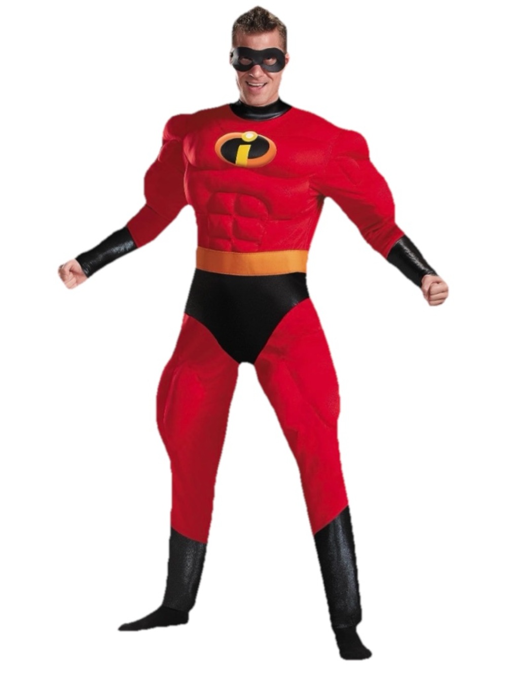 Disguise Mr. Incredible Deluxe Muscle Costume Men’s Large / XL Disney Pixar FLAW